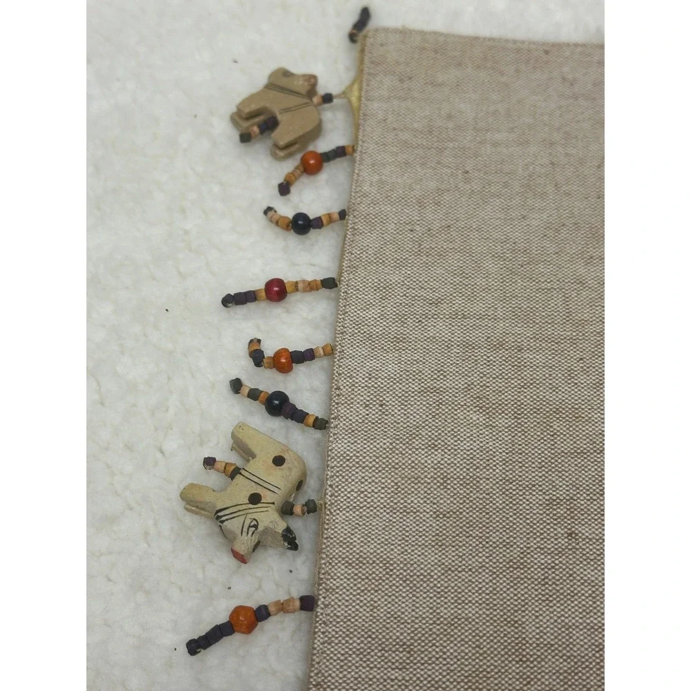 Set of 4 Beaded Horse Placemats – Crafting, Upcycling & Repurposing Project Only
